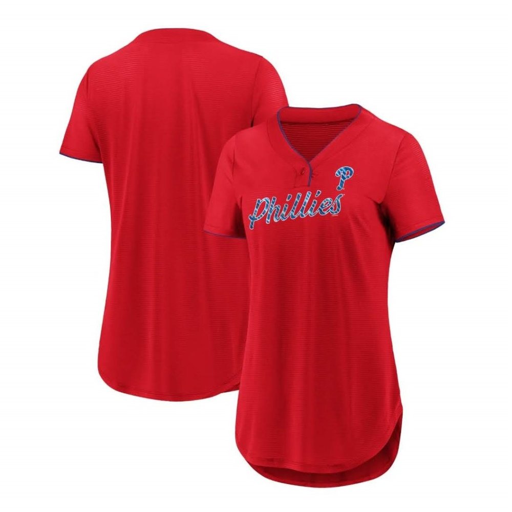 NWT Philadelphia Phillies Women's Diva Jersey V-Neck Size M
